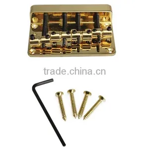 High Quality Vintage Gold 4 Strings Bass Bridge Jazz Guitar Tone Metal Golden Upgrade Guitar Accessories thumbnail-3
