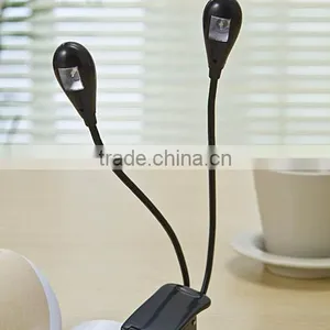 Rechargeable Music Stand Light Book Reading Lamp, Flexible Eye Care Dimmable Clip Light USB LED Light thumbnail-1