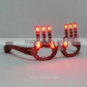 Nightclub Bar Carnival Halloween Christmas Party Supplies, Plastic Light Glasses LED Glasses 10 Lights Fire Shaped Glasses thumbnail-5