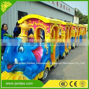 Hot Selling Kiddie Amusement Rides Elephant Trackless Train Cheap Trackless Train for Sale thumbnail-2
