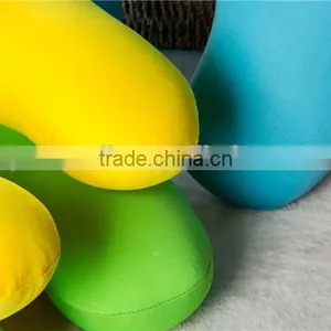 Spandex Fabric Solid Color u Shape Microbeads Pillow thumbnail-2