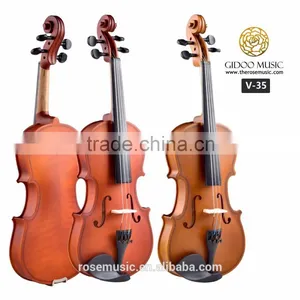 Miniature Handmade Violin Made in China With Black Wood Deviser V35 thumbnail-1