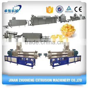 Big Capacity Corn Flakes Production Line/breakfast Cereal Corn Flakes Extruder Machine thumbnail-1