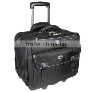 Executive Business Trolley Laptop Clothes Overnight Bag Travel Case Black New thumbnail-1