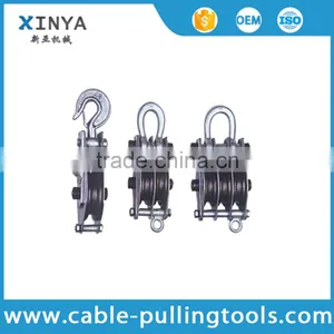 Hoisting Pulley Block and Lifting Tackle With Iron Wheel for Craning Weight thumbnail-1