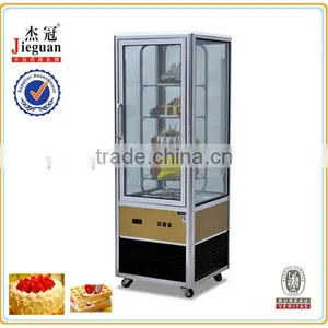 Four Sided Upright Rotary Cake Display Refrigerator thumbnail-1
