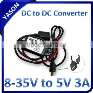 Dual USB DC-DC Buck Converter DC 12V(8-35V) to DC5V 3A 15W thumbnail-3