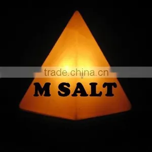 Himalayan Crafted Pyramid Salt Lamp thumbnail-1