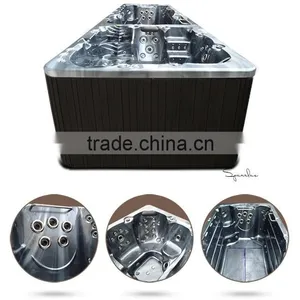 Factory Supply Outdoor 16 Person Hot Tubs Whirlpool Massage Massage Hottub Outdoor Spa Pool Sexy Masage Spa thumbnail-1