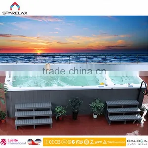 Chinese Supplier Fiberglass Swimming Pool Outdoor Family Spa Swimming Pool thumbnail-2