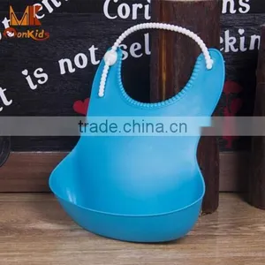 Silicone Waterproof Baby Feeding Solid Bibs , Burp Leakproof Silicone Baby Feeding Bibs ,SiliconeSaliva Towel Little Baby Bibs thumbnail-5