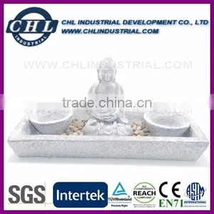 Promotional House Like Standing Cement Buddha Set thumbnail-1
