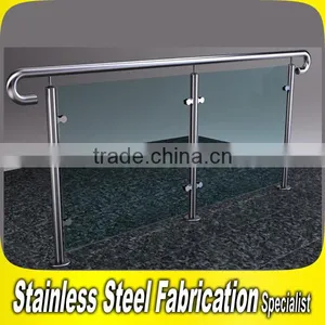 Fine Art 304 Stainless Steel Balcony Railing Design Glass thumbnail-2