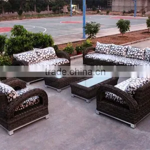 Outdoor Furniture Modern Luxury Rattan Sofa Set thumbnail-1
