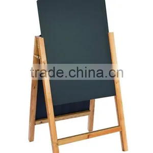 REVERSIBLE CURVED TOP A-FRAME CHALKBOARD A-Frame Double-Sided Easels Folding Two-side Wood Easel Walkside Board Display Stand thumbnail-1