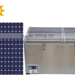 100L Double Cabinet DC Compressor Chest Freezer With Solar Power System thumbnail-1