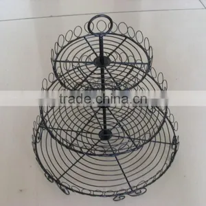 Hot Sale Iron Wire 3 Tier Cupcake Stand, Metal Cake Stand, Cake Stand thumbnail-3