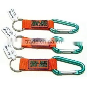 Carabiner Keychain With Pvc Label thumbnail-1
