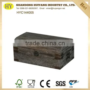 Vintage Treasure Chest Wood Packaging Box Wholesale thumbnail-1
