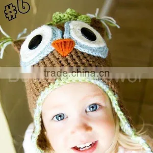 Handmade Crochet Cap Children Red Beret Cap Cute Lovely Animal Caps In Crochet For Children thumbnail-1