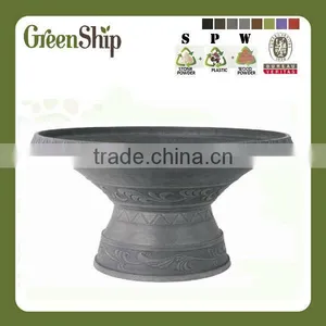Decorative Garden Fiberglass Planter From Greenship/ 10 Years Lifetime/ Lightweight/ UV Protection/ Eco-friendly thumbnail-1