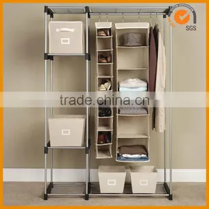 2014 New Bedroom Portable Folding Fabric Wardrobe thumbnail-1