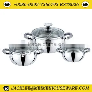 6Pcs S/s Handle & Stainless Steel Cookware Set thumbnail-1