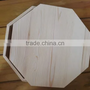 Unfinished Pine Wooden Box thumbnail-1