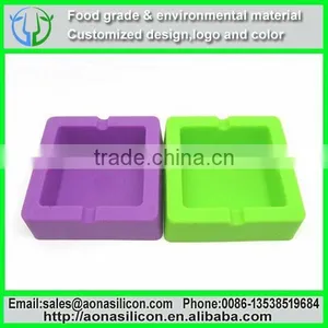 Mouth Shape Ashtray, Black Ashtray, Silicone and Stainless Steel Ashtray thumbnail-1