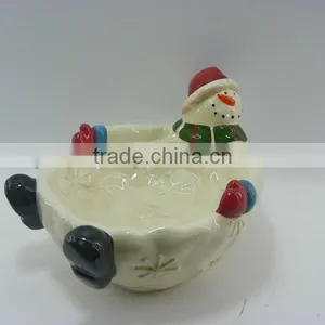Newest Hot Sale Ceramic Snowman Bowl thumbnail-1