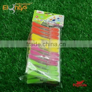 Bi-material Tansparent Plastic Pegs Clothes Pins thumbnail-1