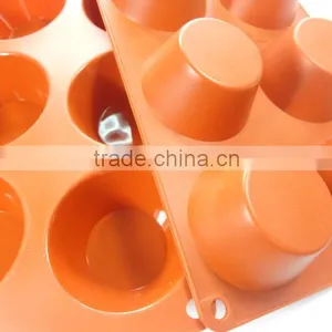 LFGB Certification Wholesale 6 Hole Half Round Shape Silicone Cake Mold / Jelly Pudding Mold Soap Chocolate Molds thumbnail-4