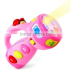 Dongguan ICTI GSV Factory Kids Pin and Learn Color Flashlight, Mini LED Falshlight Educational Toys For Kids thumbnail-1
