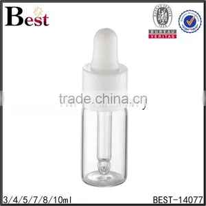 Clear Cosmetic Oil Mini 2ml Glass Vials Suppliers With White Plastic Dropper thumbnail-3