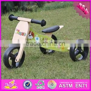 2016 New Design 2 IN 1 Wooden Balance Bike for 2 Year Old W16C098 thumbnail-1