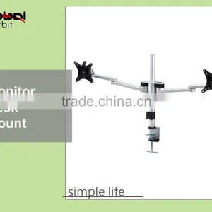 Support up to 27 Inch LCD Television Swivel Desk TV Rack Bracket Monitor Riser thumbnail-6