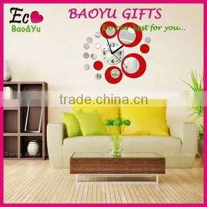 Latest Decorative Wall Mirror Clock Sticker for Home Decoration, Clockwall Stickers,sitting Room Fashion Mirror Wall Stickers thumbnail-1