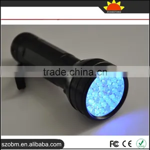 Wholesale OEM 51 LED 395nm - 400nm UV Purple Light LED Flashlight Torch thumbnail-5