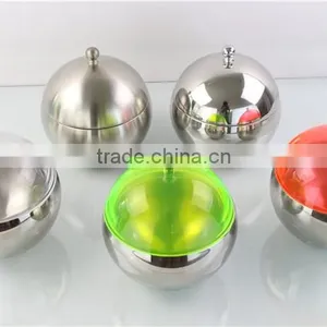 Spherical Stainless Steel Ice Bucket Ice Container With Lid thumbnail-1