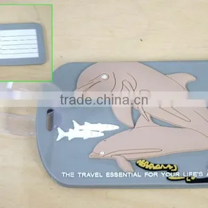 Custom Logo Name Tag Soft PVC Luggage Tag thumbnail-1