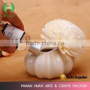 Reed Diffuser Handmade White Sola Wood Perfume Flowers 8CM thumbnail-1