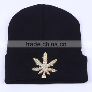 Fashion Hot Drilling CC Winter Beanies With Rhinestone thumbnail-6