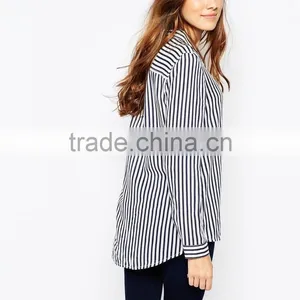 China Factory OEM ODM 2015 New Fashion Customized Stripe Shirt With Long Sleeve thumbnail-2