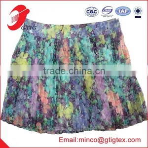 100%POLYESTER DIGITAL PRINT WOMEN'S SKIRT thumbnail-1