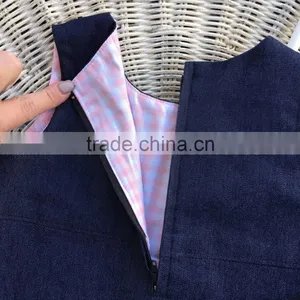 OEM Wholesale Price Baby Girl Clothes Denim Dress thumbnail-4
