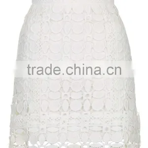 New Arrival Women Lace Skirts 2016 Guipure A Line Above Knee Fashionable Crochet Skirts thumbnail-3