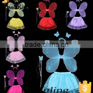 New Products 2016 Butterfly Fairy Wing Girls Party Dress Costume Party Supplies thumbnail-1