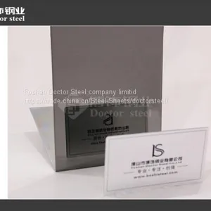 2017 Hot Selling Black Titanium Mirror Decorative Stainless Steel Sheet thumbnail-3