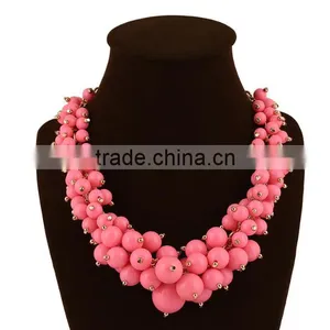 Zm33314a Simple Women Elegant Faux Pearl Wedding Necklace for Ladies thumbnail-6