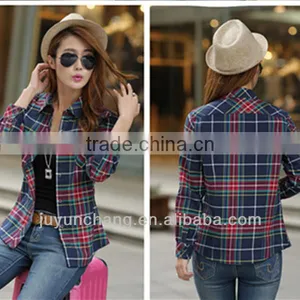High Quality Fancy Check Slim Fit Shirts for Beautiful Ladies thumbnail-4